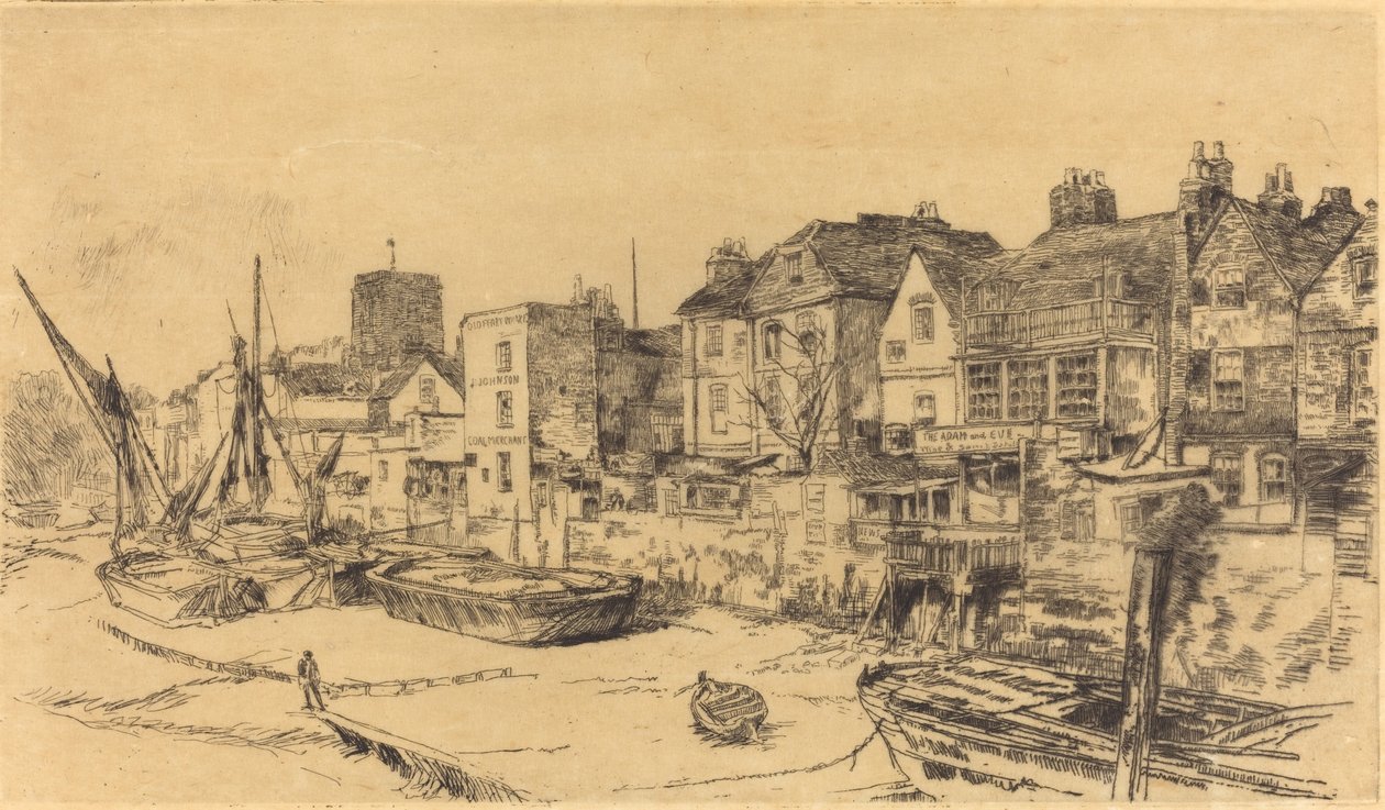 "Adam och Eva", Gamla Chelsea av James Abbott McNeill Whistler
