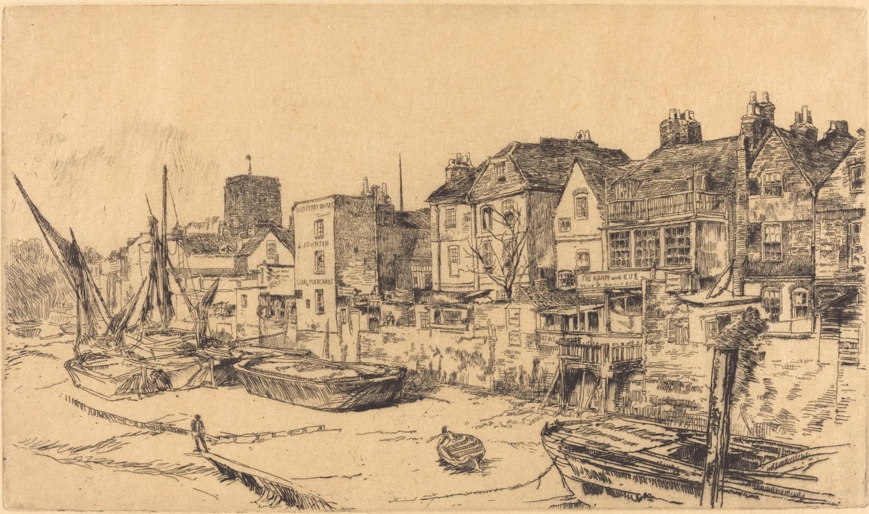 "Adam och Eva", Gamla Chelsea av James Abbott McNeill Whistler