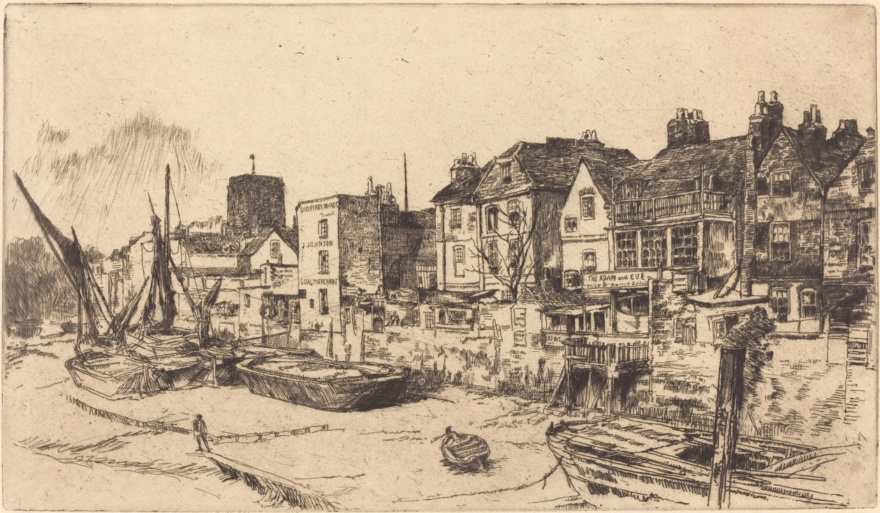 "Adam och Eva", Gamla Chelsea av James Abbott McNeill Whistler