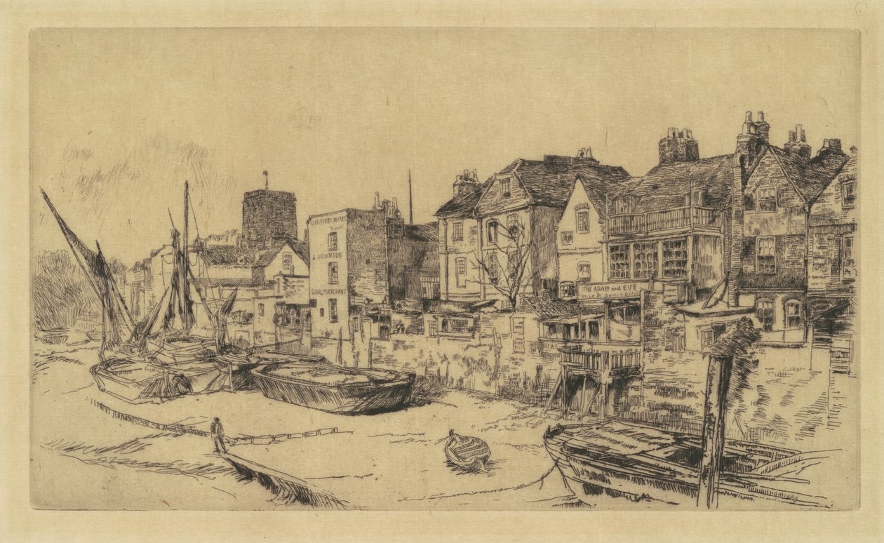 "Adam och Eva", Gamla Chelsea av James Abbott McNeill Whistler