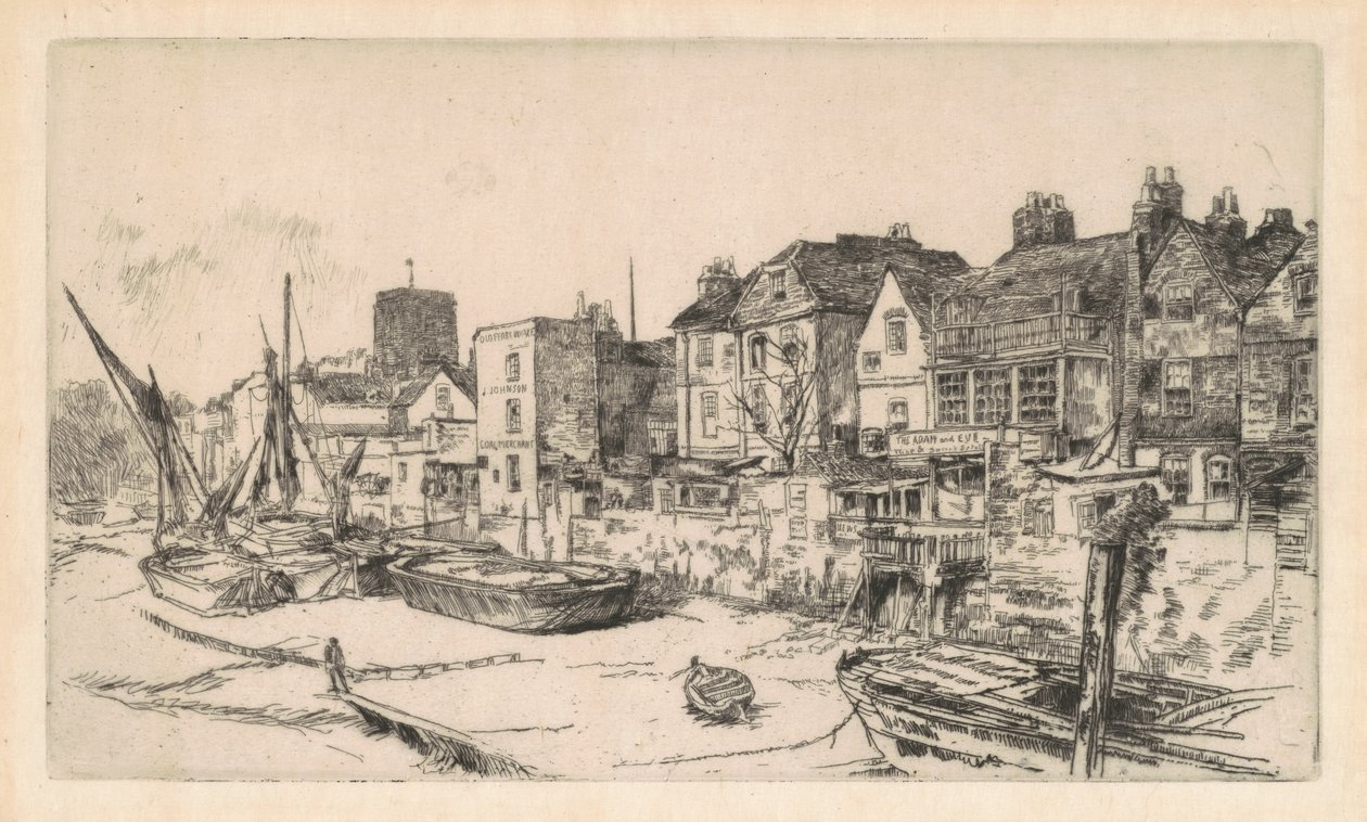 "Adam och Eva", Gamla Chelsea av James Abbott McNeill Whistler