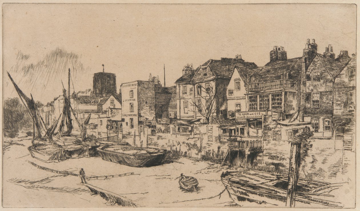 "Adam och Eva", Gamla Chelsea av James Abbott McNeill Whistler