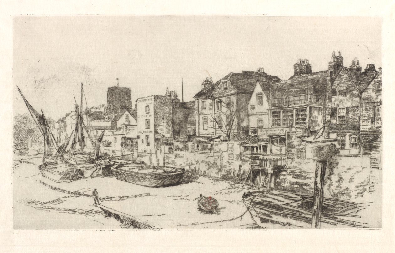 "Adam och Eva", Gamla Chelsea av James Abbott McNeill Whistler