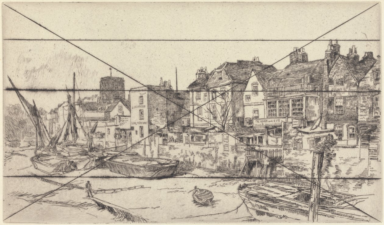 "Adam och Eva", Gamla Chelsea av James Abbott McNeill Whistler