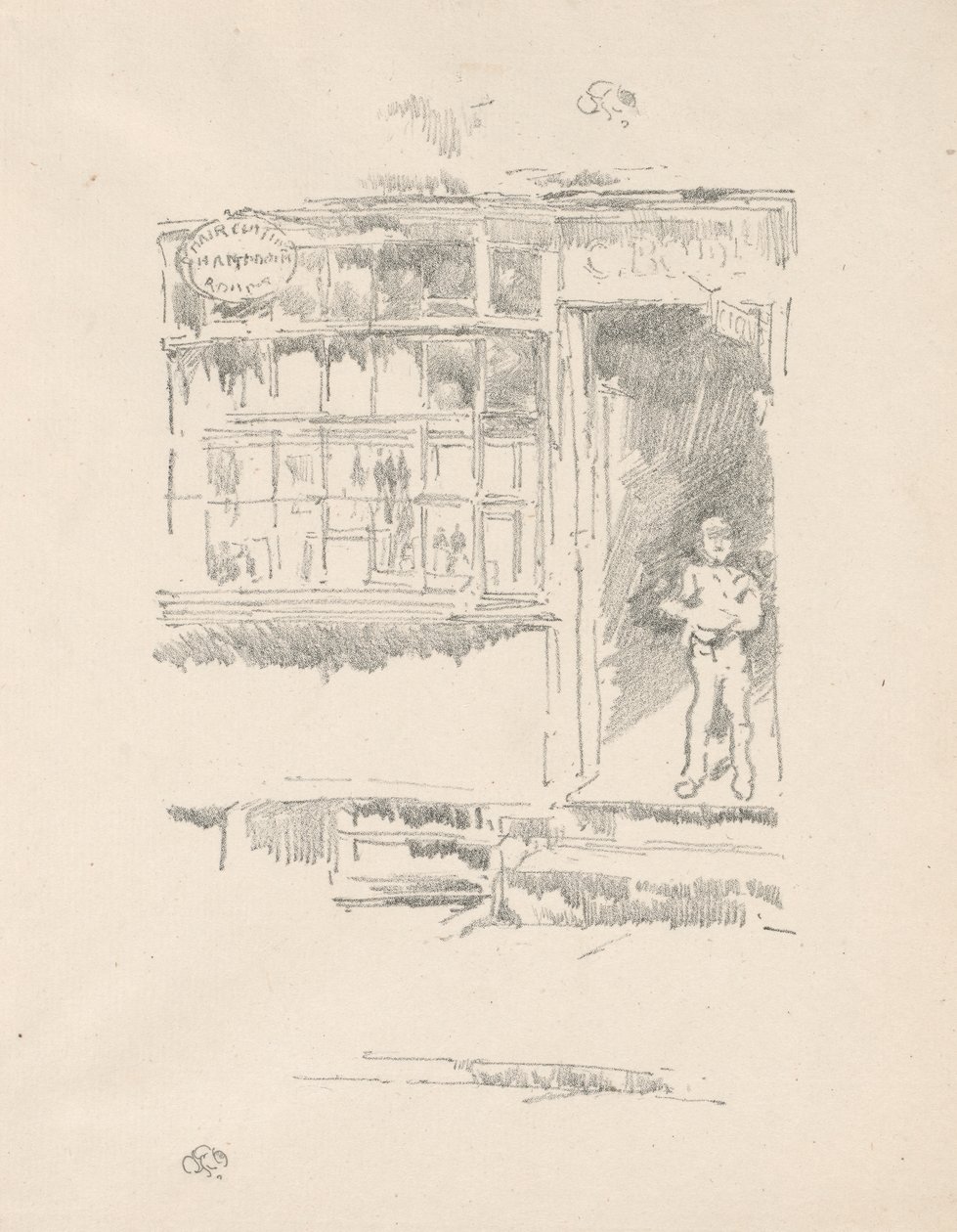 Frisörsalongen i Mews av James McNeill Whistler