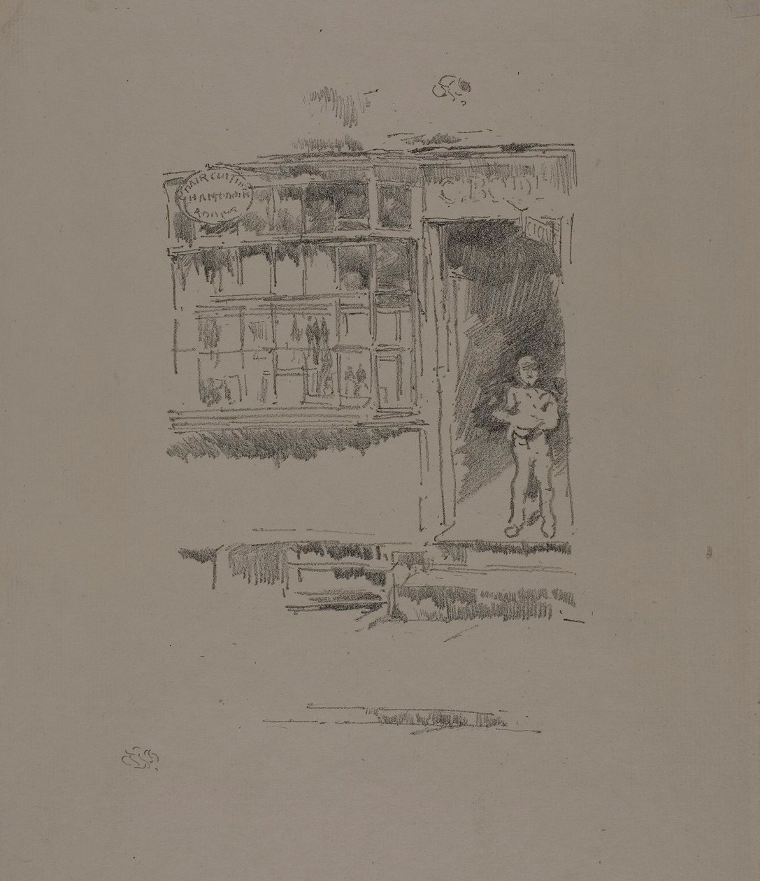 Frisörsalongen i Mews av James McNeill Whistler