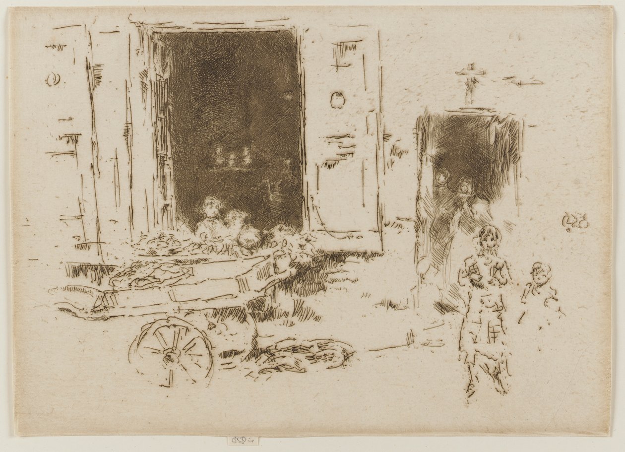 The Barrow - Marolles-distriktet, Bryssel av James Abbott McNeill Whistler