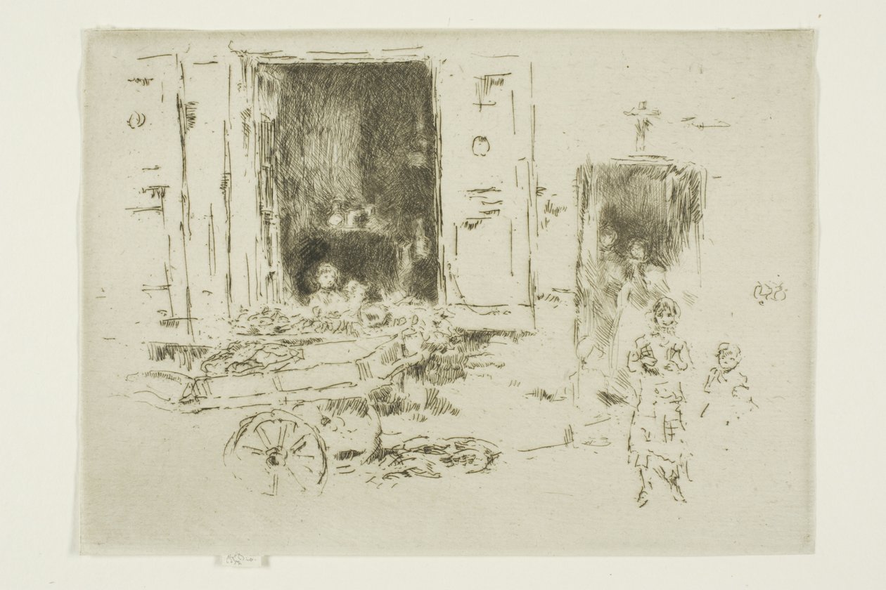 The Barrow - Marolles-distriktet, Bryssel av James Abbott McNeill Whistler