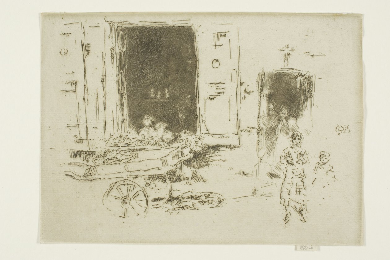 The Barrow - Marolles-distriktet, Bryssel av James Abbott McNeill Whistler