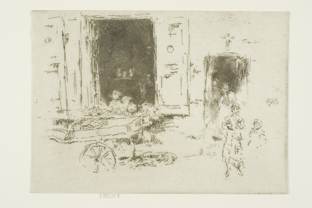 The Barrow - Marolles-distriktet, Bryssel av James Abbott McNeill Whistler