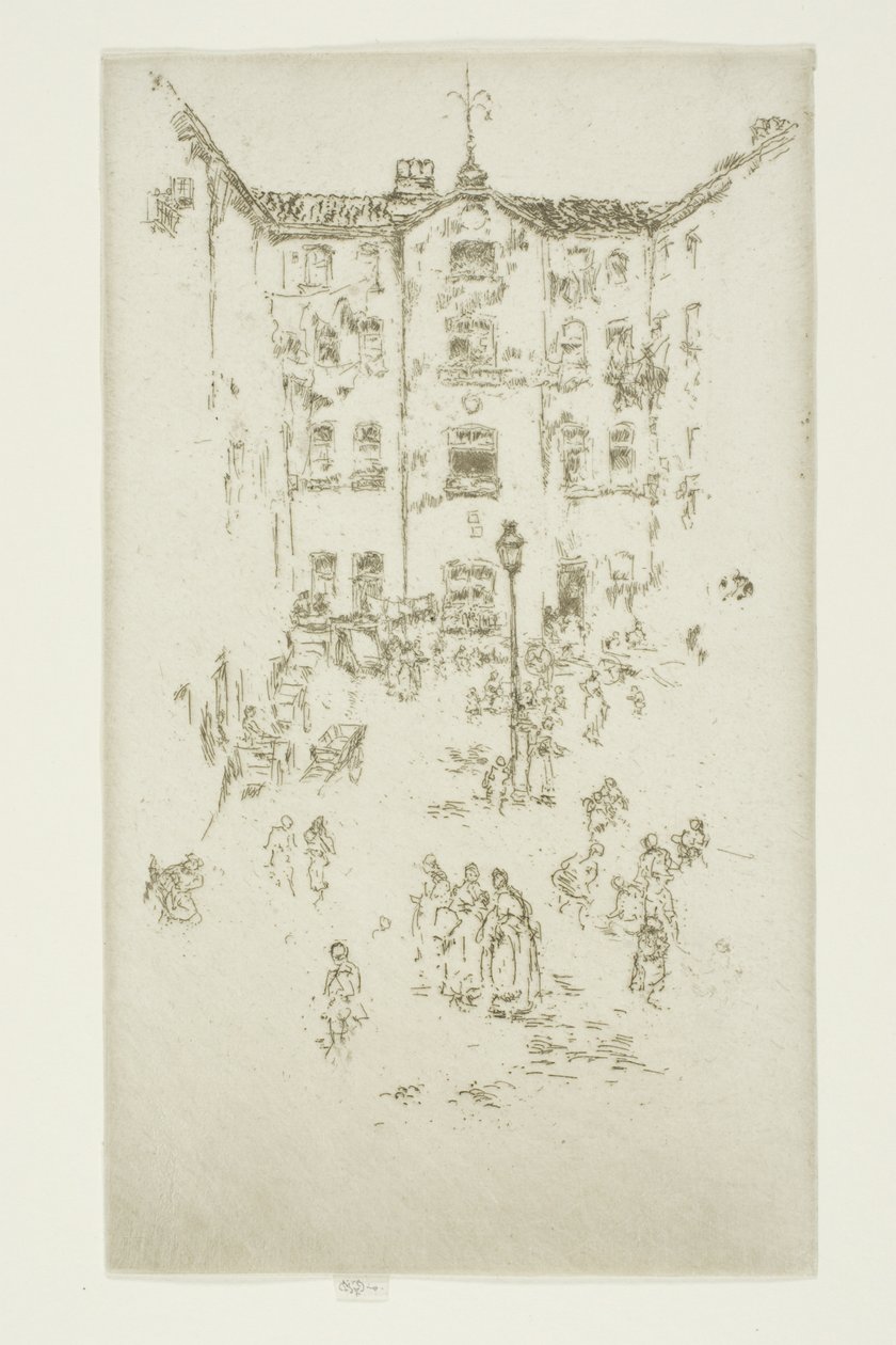 Gården, Bryssel av James Abbott McNeill Whistler