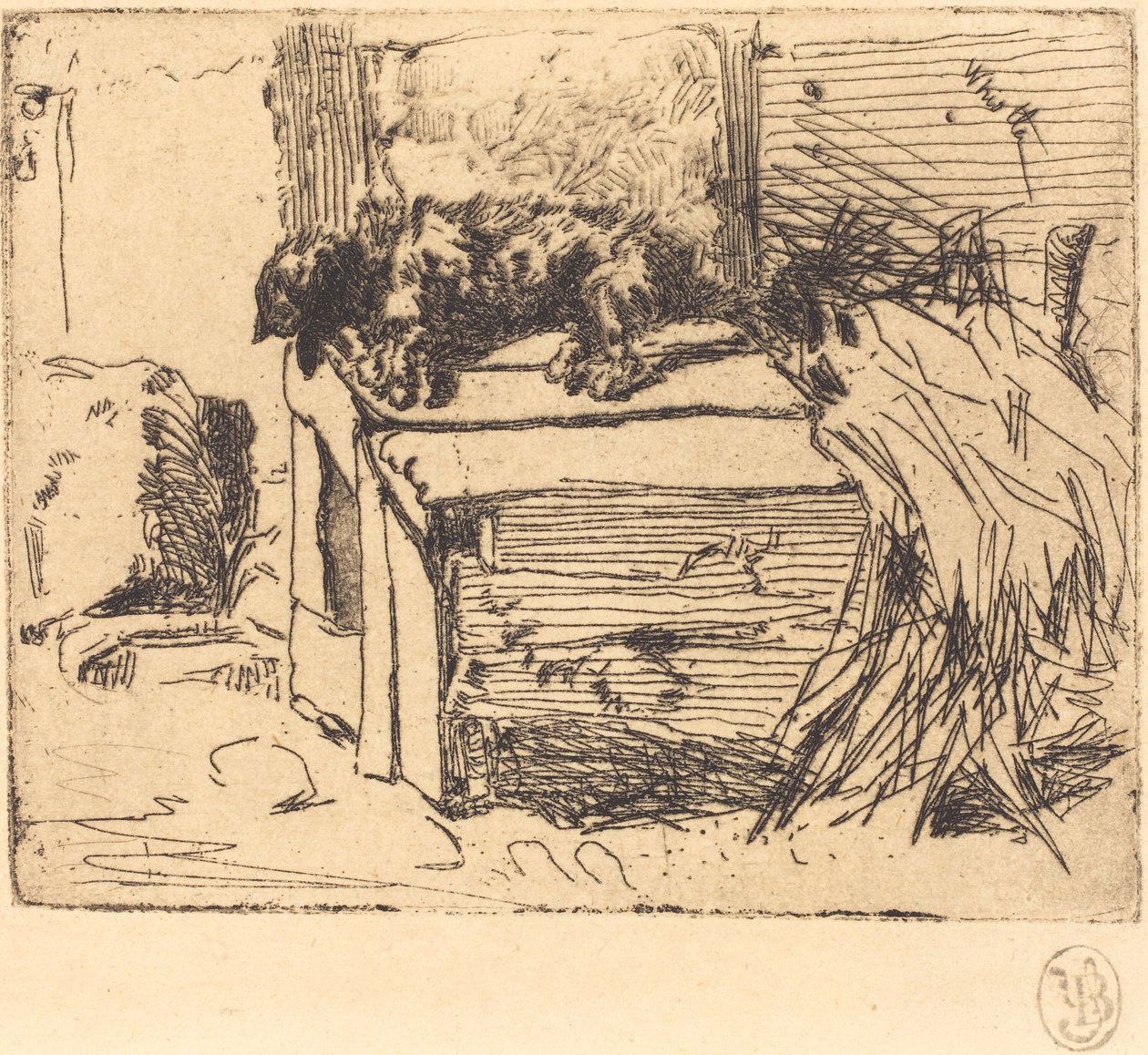 Hunden på kenneln av James Abbott McNeill Whistler