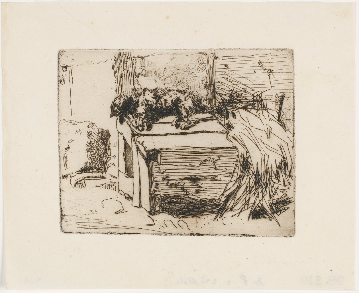 Hunden på kenneln av James Abbott McNeill Whistler