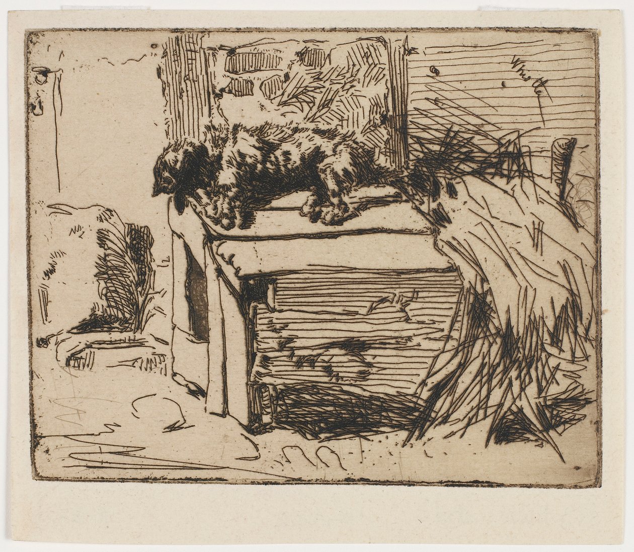 Hunden på kenneln av James Abbott McNeill Whistler