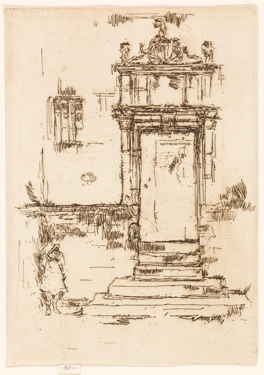 Dörren till kapellet, Montrésor av James McNeill Whistler