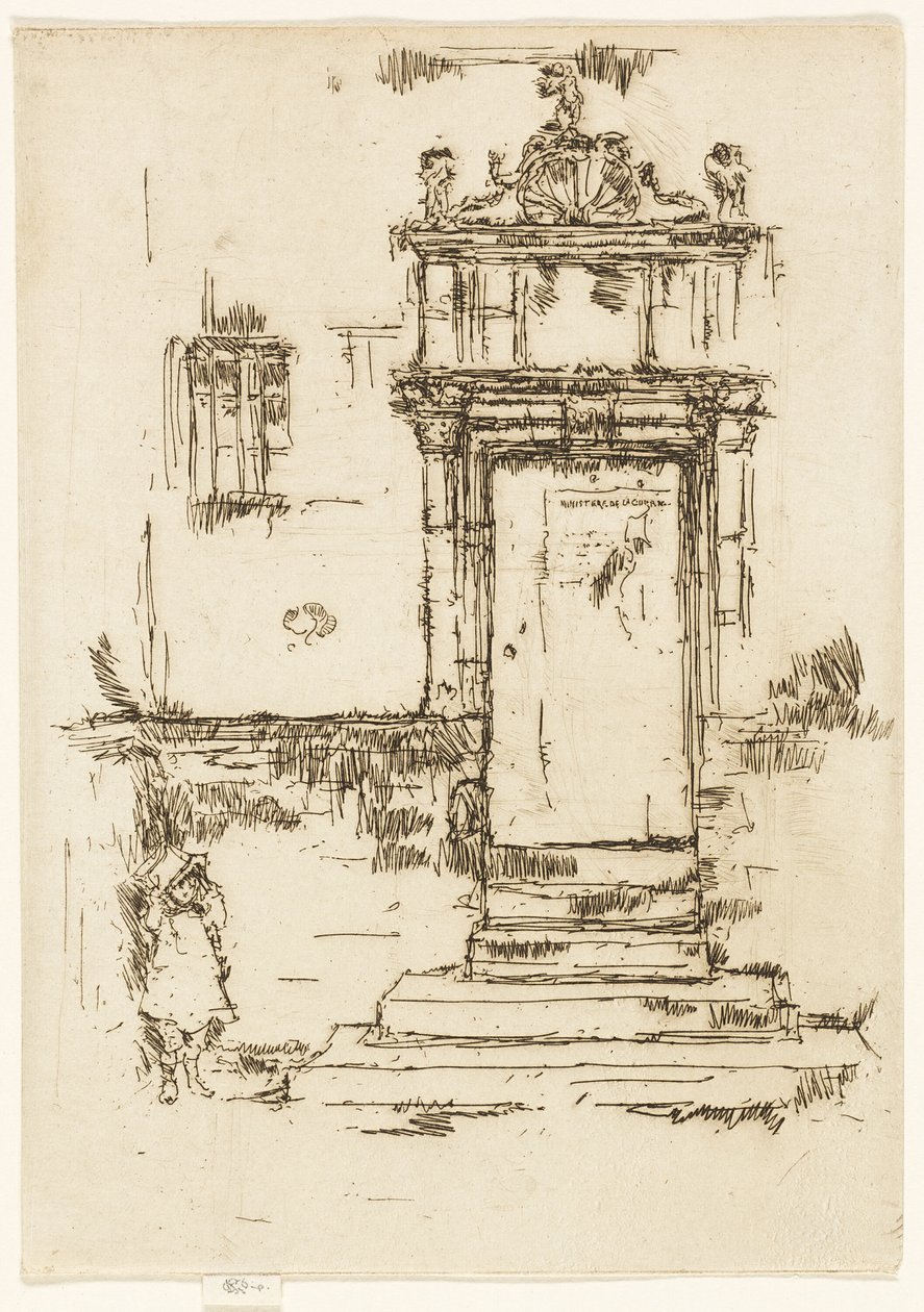 Dörren till kapellet, Montrésor av James Abbott McNeill Whistler