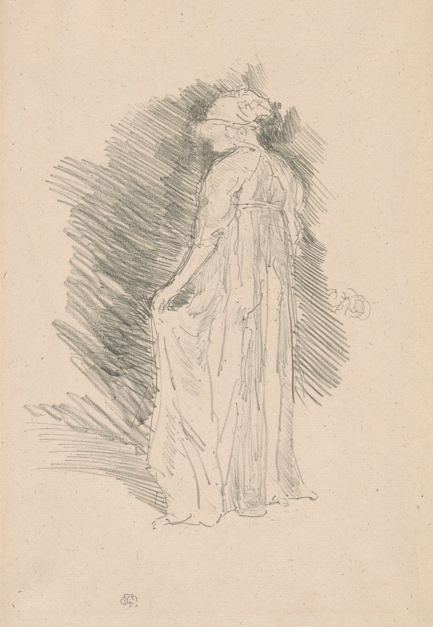 Den draperade figuren, bakifrån av James Abbott McNeill Whistler