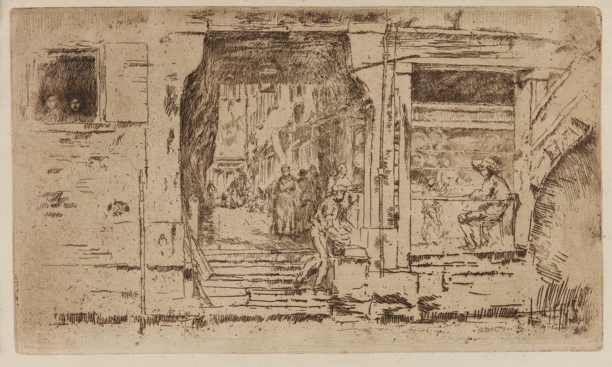 Fiskaffären, Venedig av James Abbott McNeill Whistler
