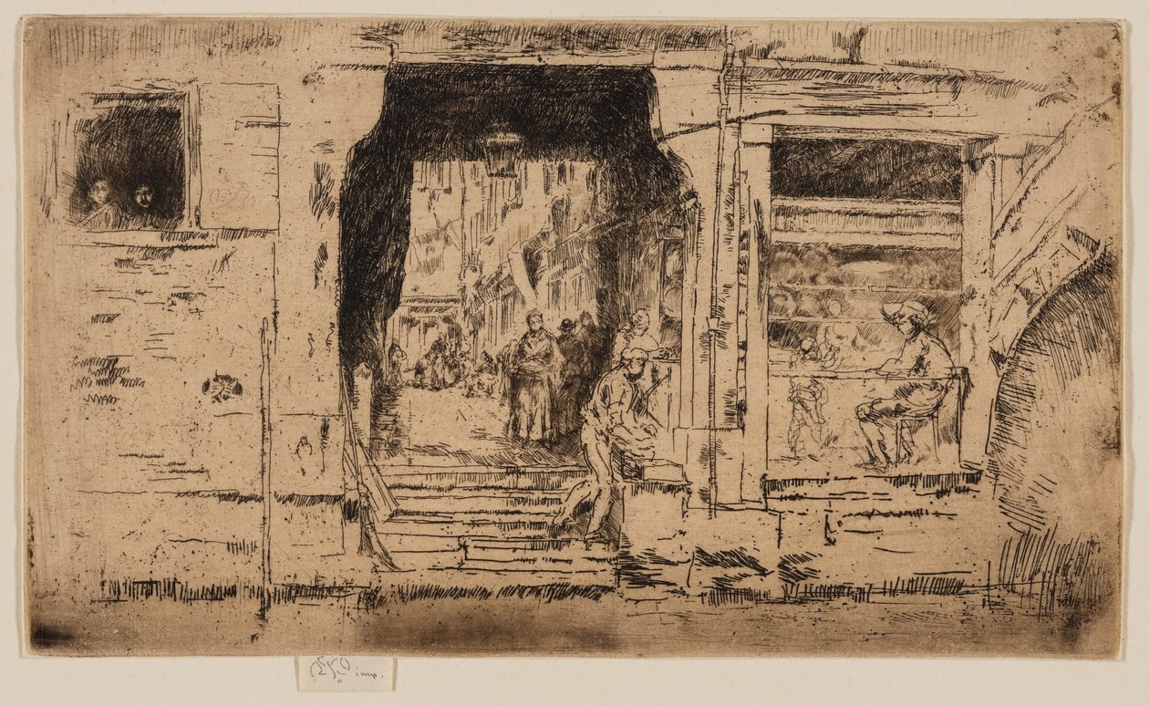 Fiskaffären, Venedig av James Abbott McNeill Whistler