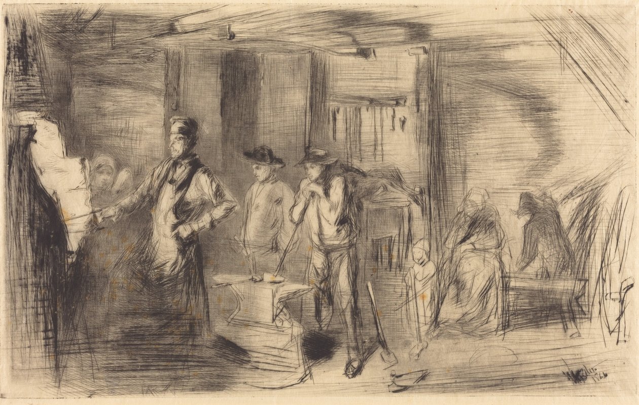 The Forge av James McNeill Whistler