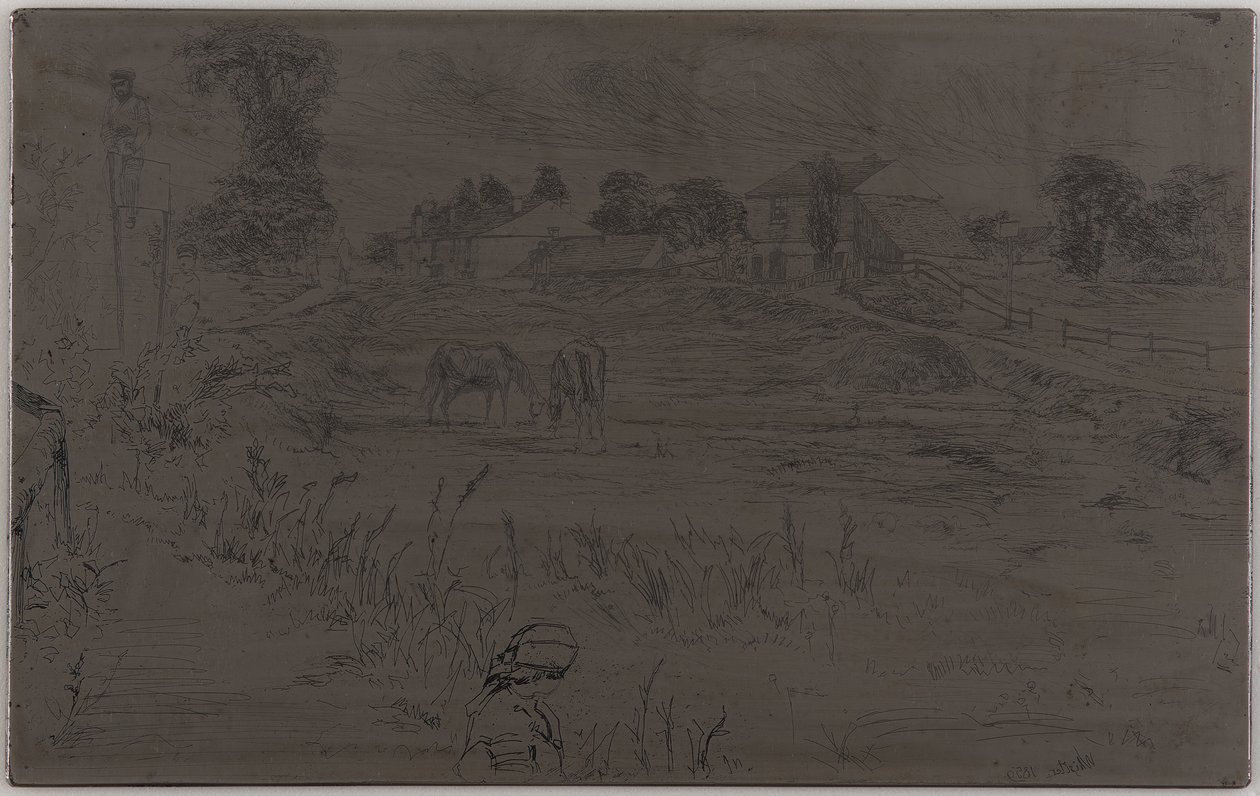 Landskapet med hästen av James Abbott McNeill Whistler