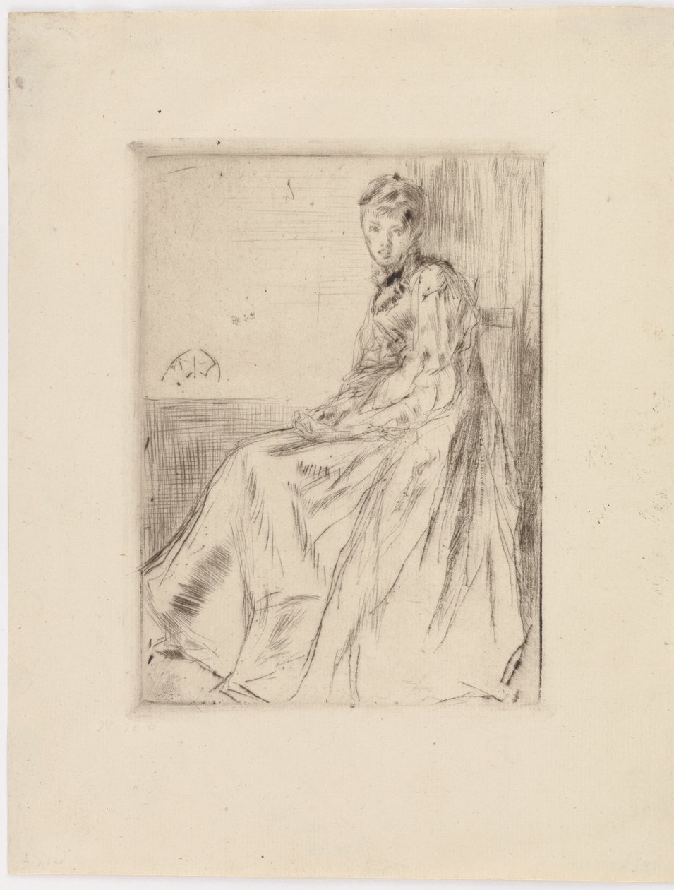 Brevet (Maud, sittande) av James Abbott McNeill Whistler