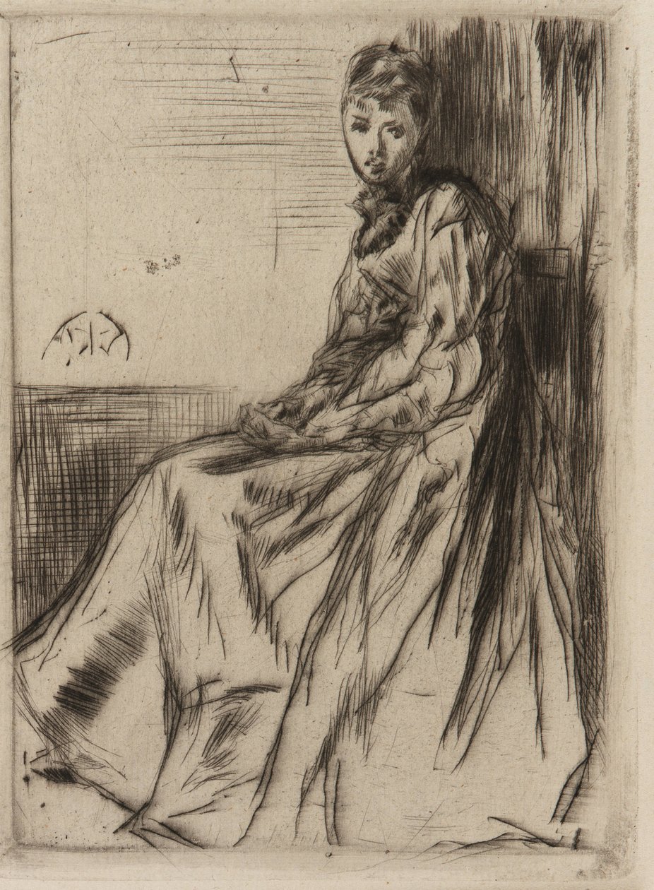 Brevet (Maud, sittande) av James Abbott McNeill Whistler