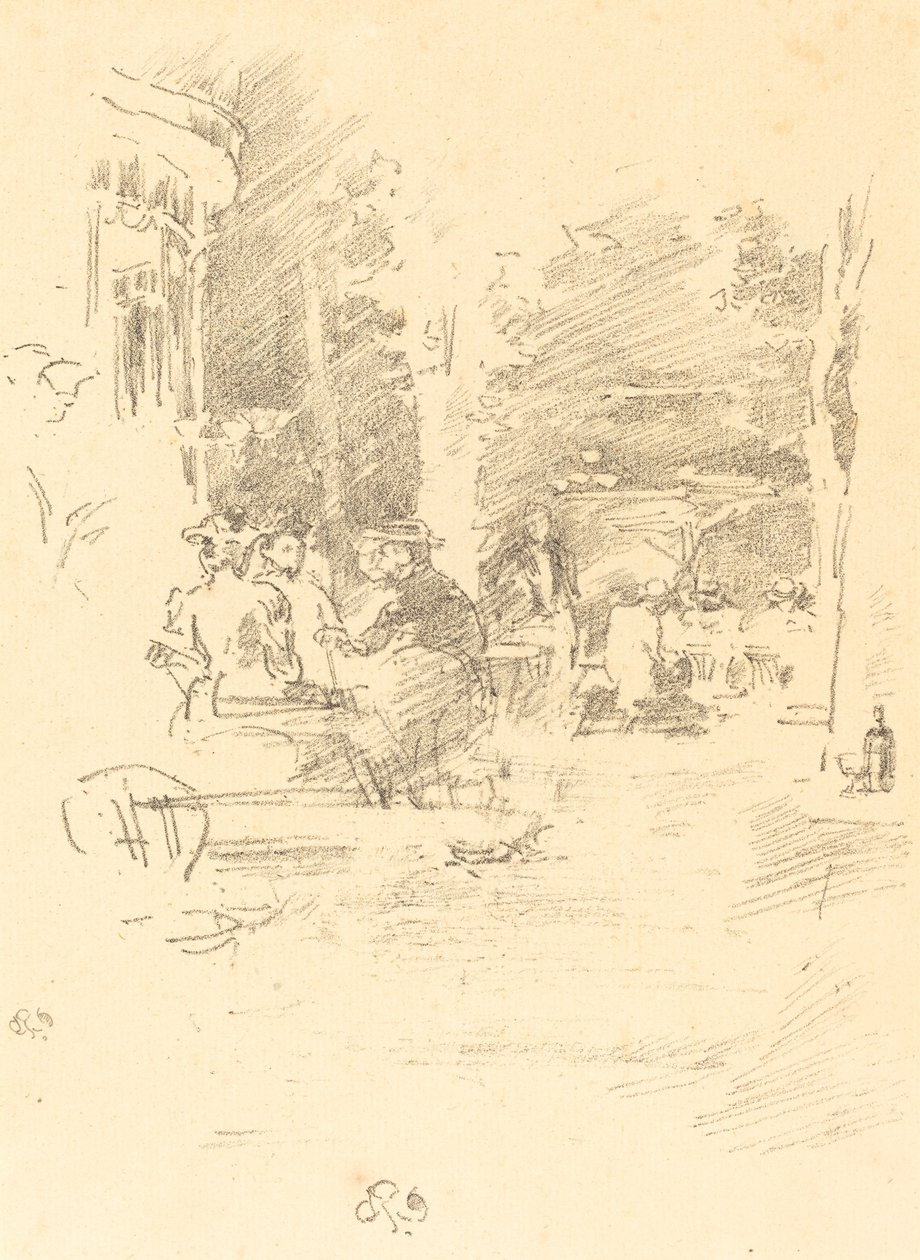 Lilla Café au Bois av James Abbott McNeill Whistler