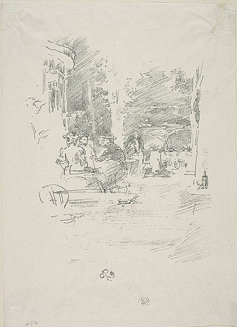 Lilla Café au Bois av James Abbott McNeill Whistler