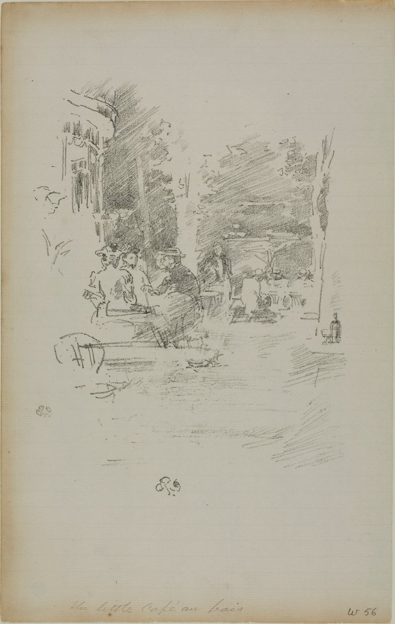 Lilla Café au Bois av James McNeill Whistler