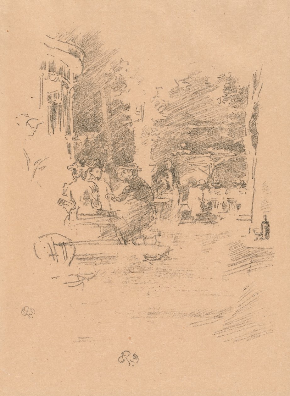 Lilla Café au Bois av James McNeill Whistler