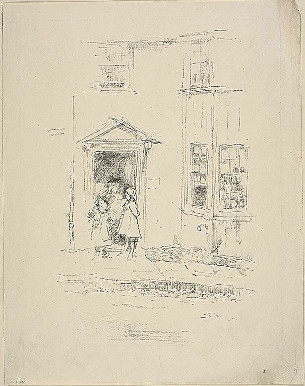Den lilla dörröppningen, Lyme Regis av James Abbott McNeill Whistler
