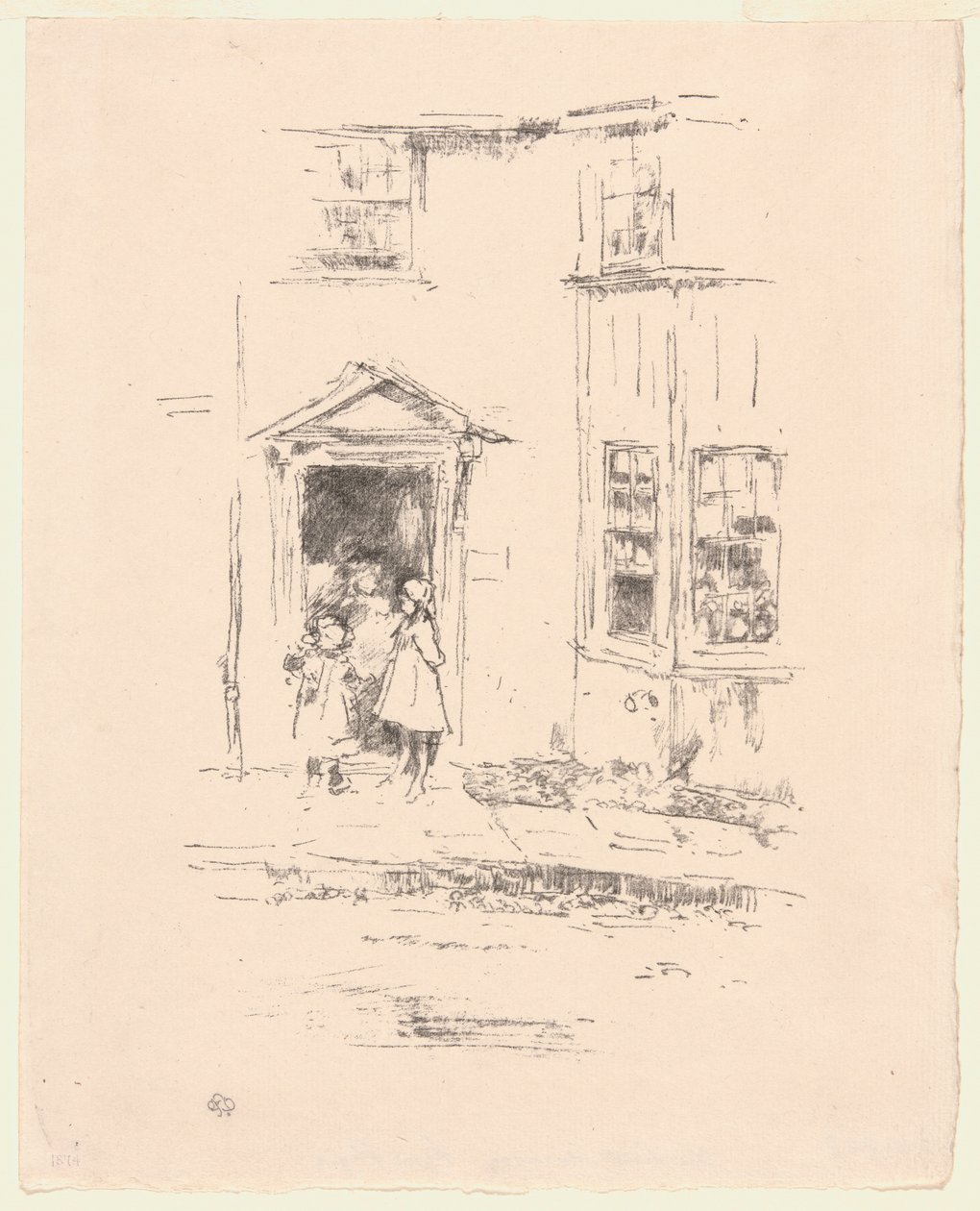 Den lilla dörröppningen, Lyme Regis av James Abbott McNeill Whistler
