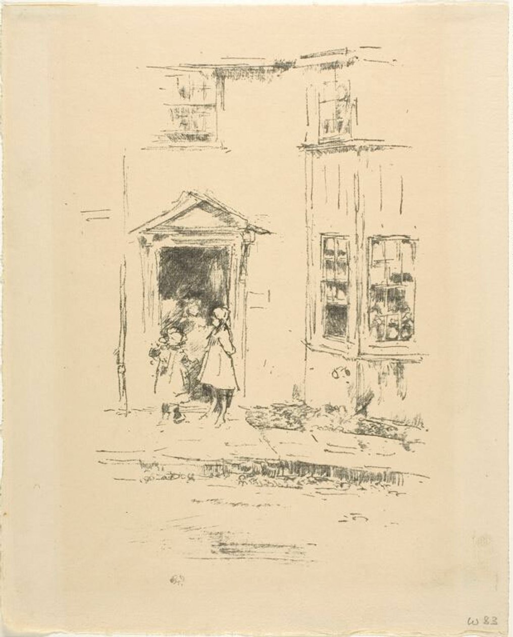 Den lilla dörröppningen, Lyme Regis av James McNeill Whistler