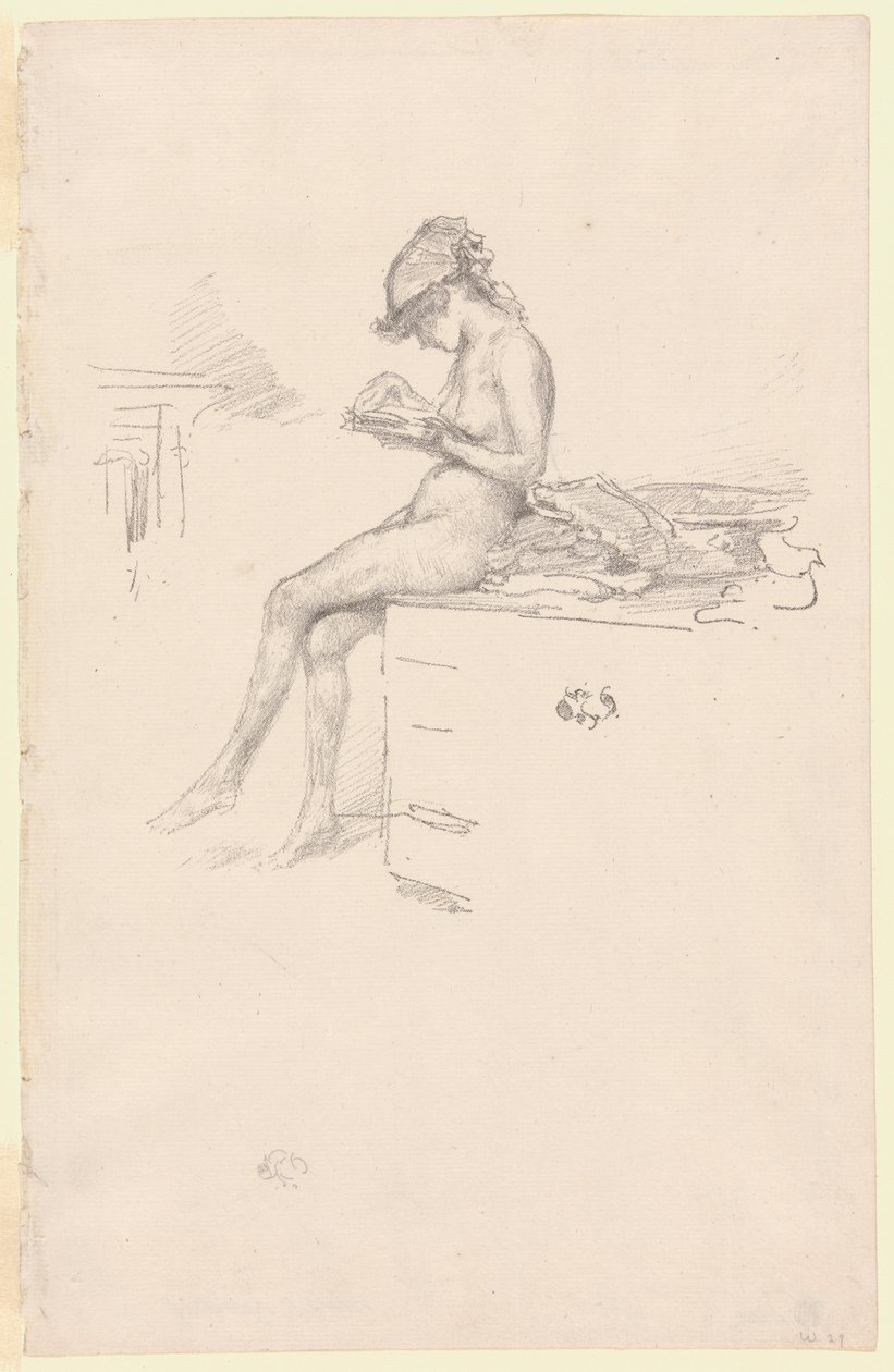 Den lilla nakenmodellen, Reading av James Abbott McNeill Whistler