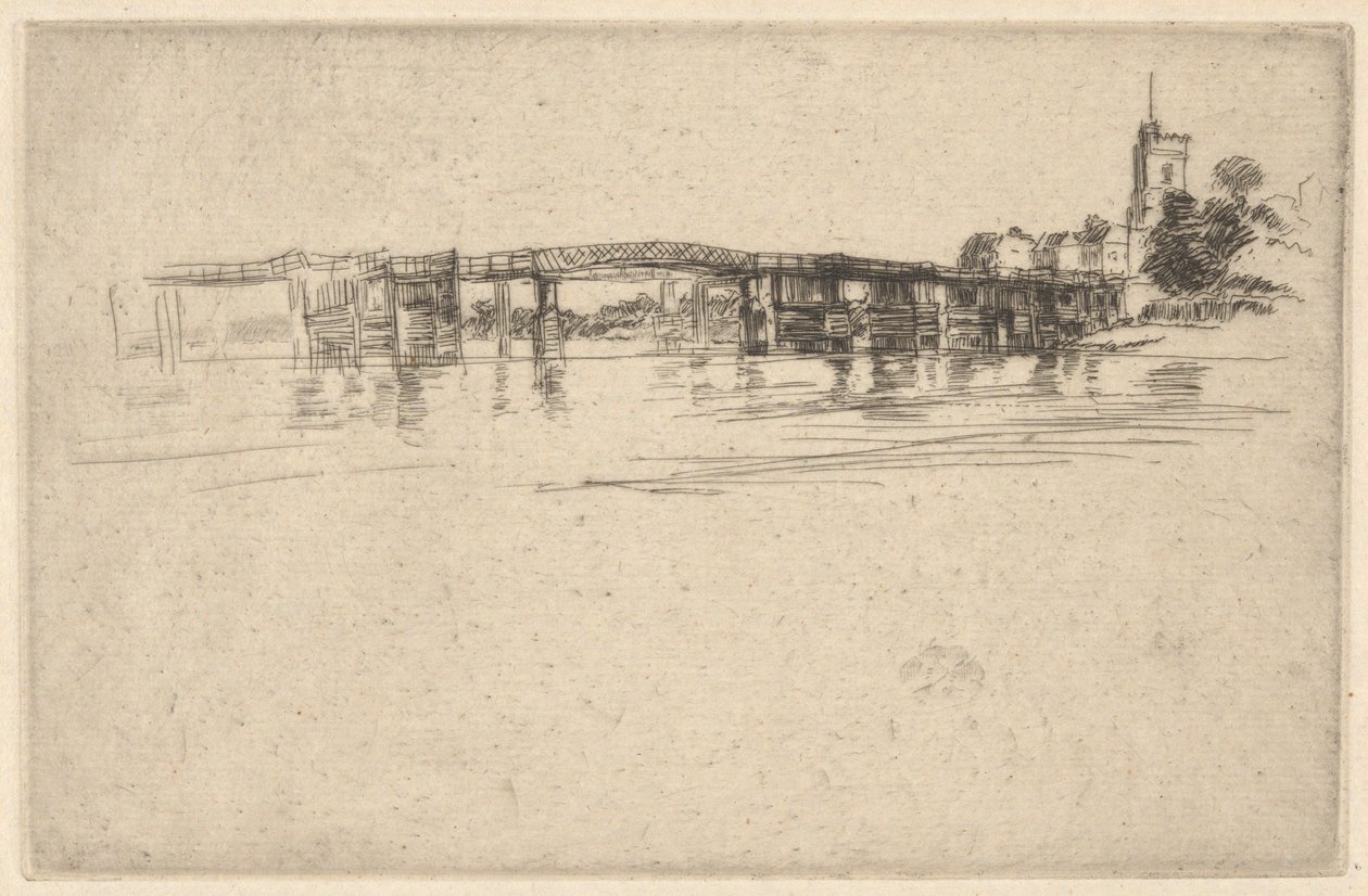 The Little Putney nr 1 av James Abbott McNeill Whistler