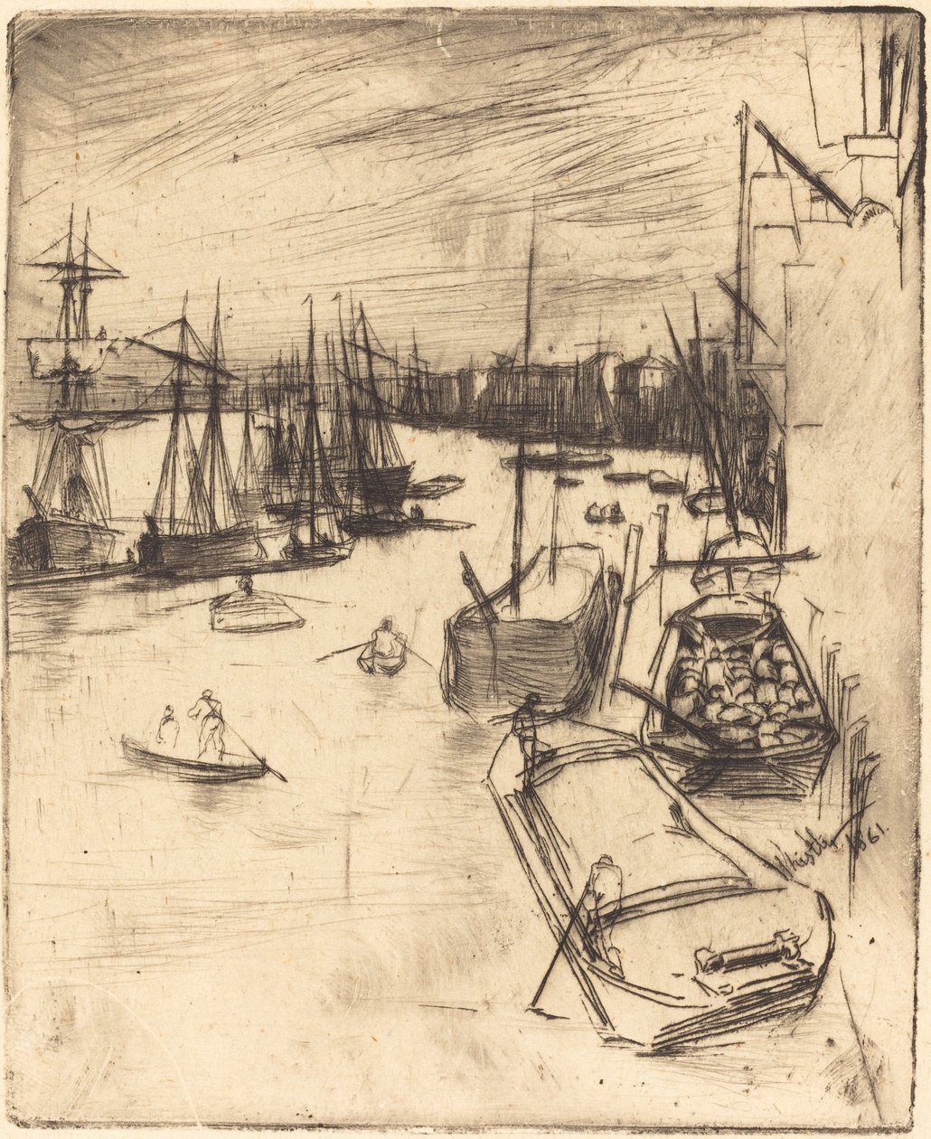 Den lilla Rotherhithe av James Abbott McNeill Whistler