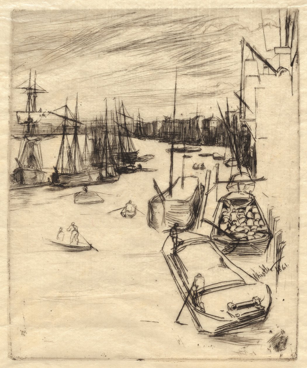 Den lilla Rotherhithe av James Abbott McNeill Whistler