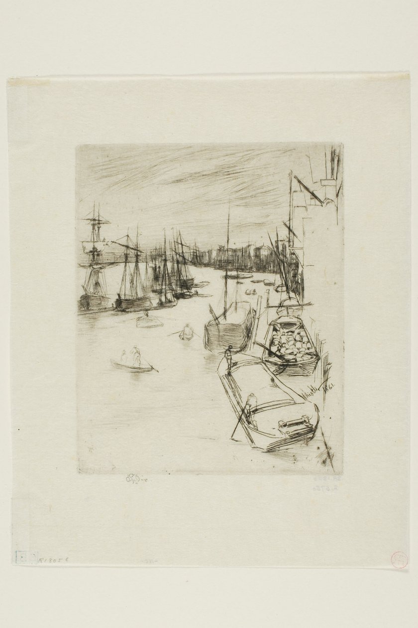 Den lilla Rotherhithe av James Abbott McNeill Whistler