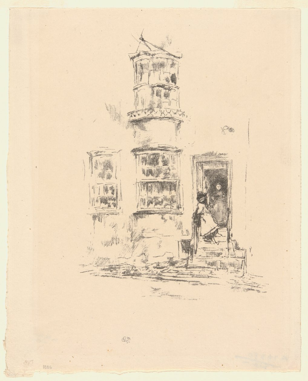 De små stegen, Lyme Regis av James Abbott McNeill Whistler