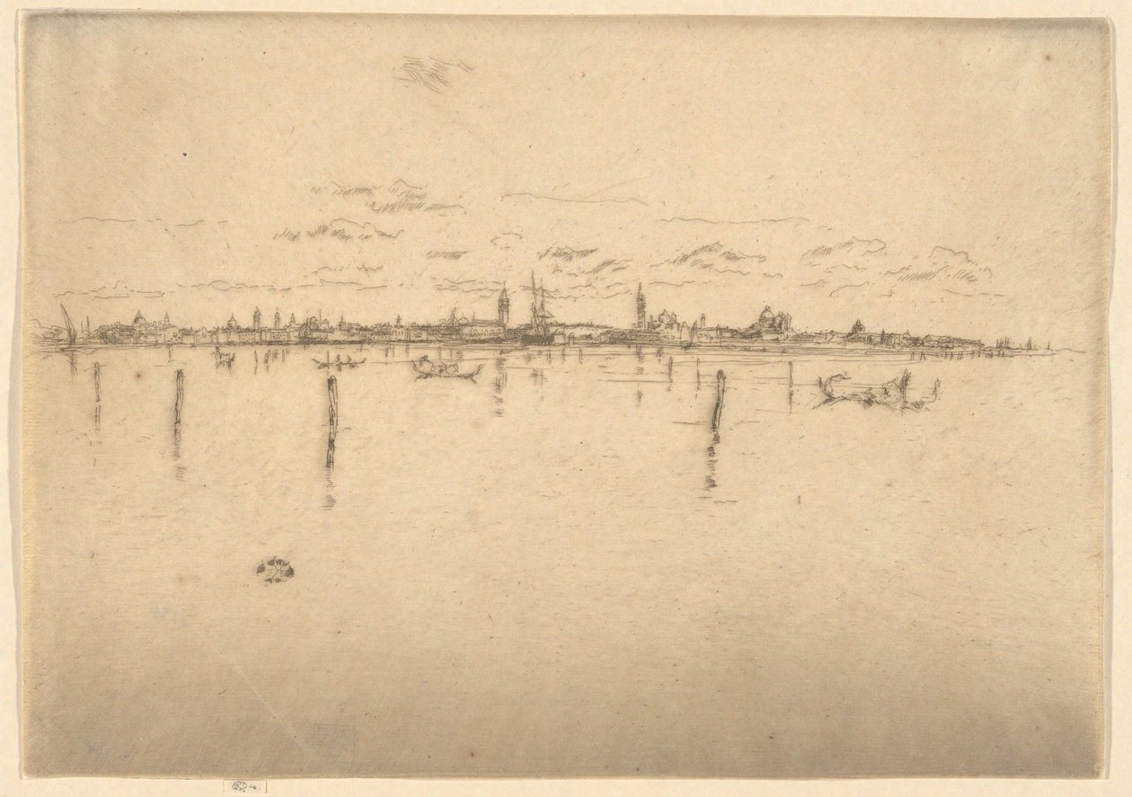”Lilla Venedig”, ur den första Venedig-serien (Venedig, en serie med tolv etsningar) av James McNeill Whistler