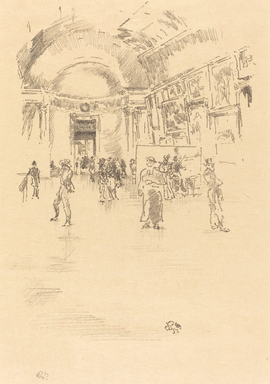 The Long Gallery, Louvren av James Abbott McNeill Whistler