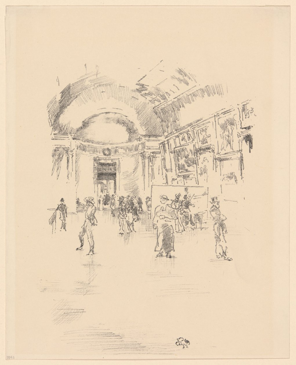 The Long Gallery, Louvren av James Abbott McNeill Whistler