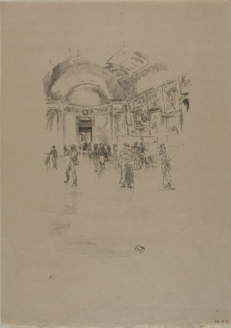 The Long Gallery, Louvren av James Abbott McNeill Whistler