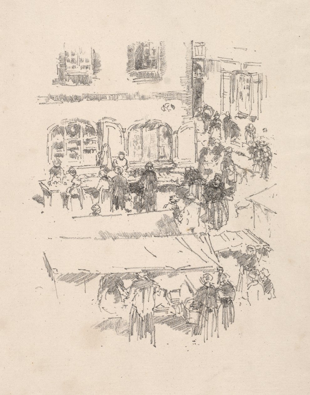 Marknadsplatsen, Vitre av James McNeill Whistler