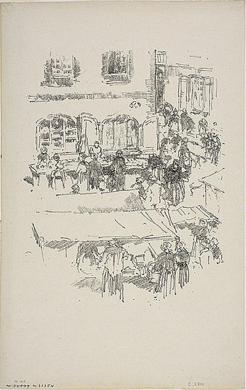 Marknaden, Vitre av James Abbott McNeill Whistler