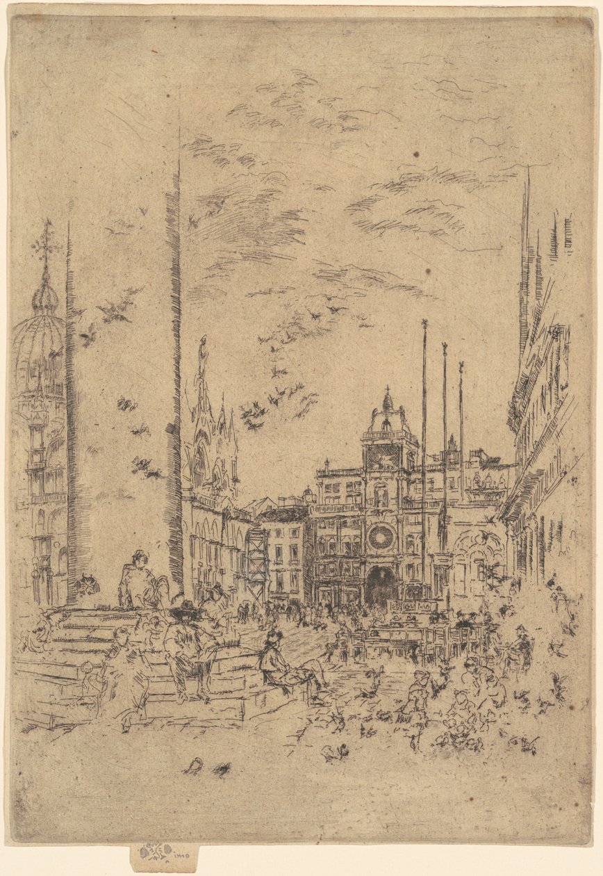 Piazzetta av James Abbott McNeill Whistler
