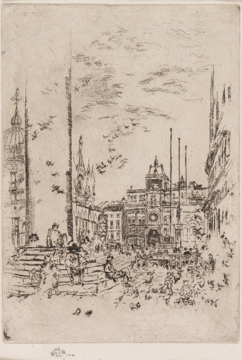Piazzetta av James Abbott McNeill Whistler