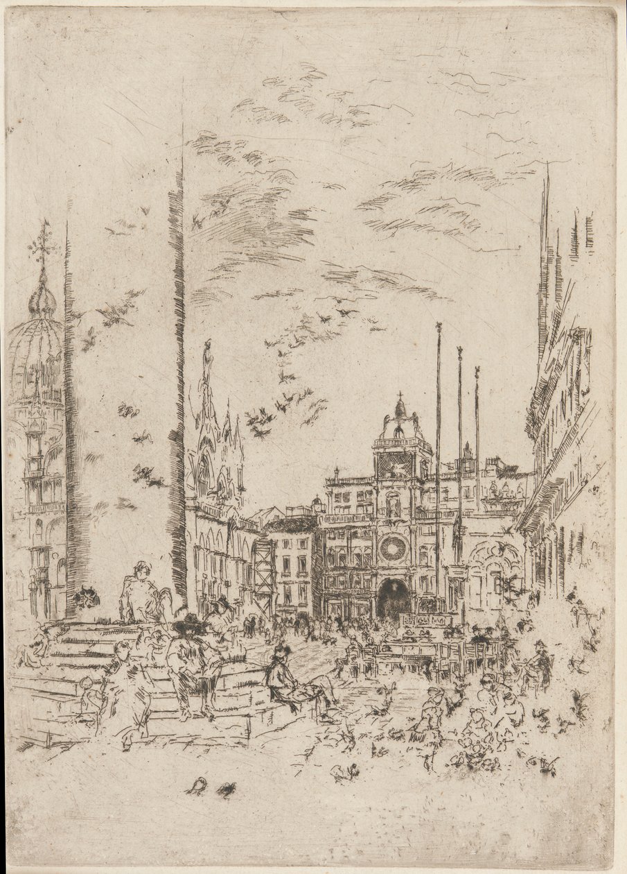 Piazzetta av James Abbott McNeill Whistler