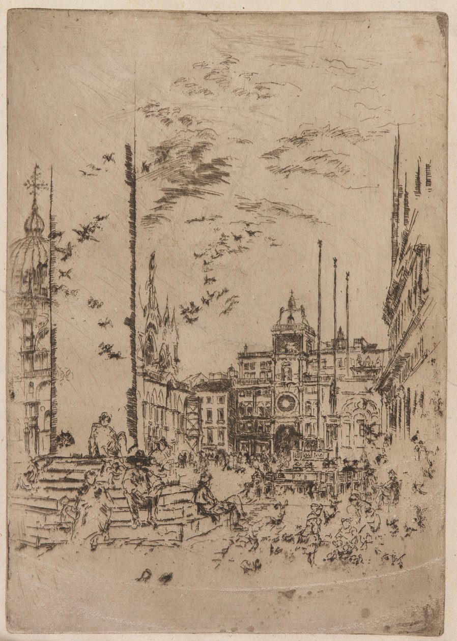 Piazzetta av James Abbott McNeill Whistler